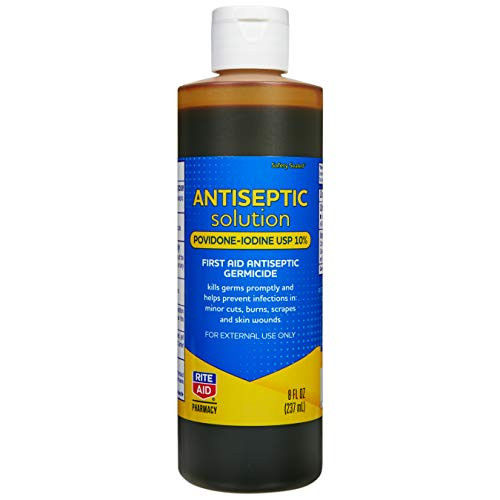 Rite Aid Antiseptic Wound Cleanser, Povidone Iodine Solution - 8 fl oz - Iodine for Wounds - Wound Wash - Antiseptic Soap - First Aid (Packaging May Vary) Rite Aid Antiseptic Wound Cleanser, Povidone Iodine Solution - 8 fl oz - Iodine for Wounds - Wound Wash - Antiseptic Soap - First Aid (Packaging May Vary)