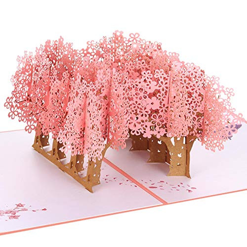 Cherry Blossom Pop Up Card Romantic Pop Up Greeting Card 3D Mother's Day Greeting Card, Valentine's Day Pop Up Card, 3D Birthday Card, Wedding Anniversary Present for Mother, Wife, Lover Cherry Blossom Pop Up Card Romantic Pop Up Greeting Card 3D Mother's Day Greeting Card, Valentine's Day Pop Up Card, 3D Birthday Card, Wedding Anniversary Present for Mother, Wife, Lover