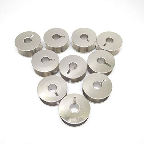 HONEYSEW 15pcs Metal Bobbins for Juki DDL-555, DDL-227, DDL-5530, DDL-555, TL-2000Qi, TL-2010Q  55623S