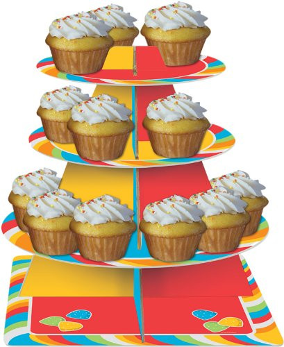 Tiered Snack or Cupcake Server, Sugar Buzz