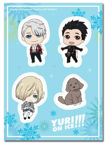 Great Eastern Entertainment Yuri On Ice- Sd Group Sticker Set