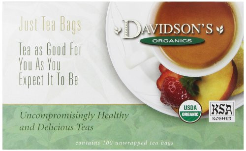 Davidson's Tea Lemon Ginseng Green, 100-Count Tea Bags