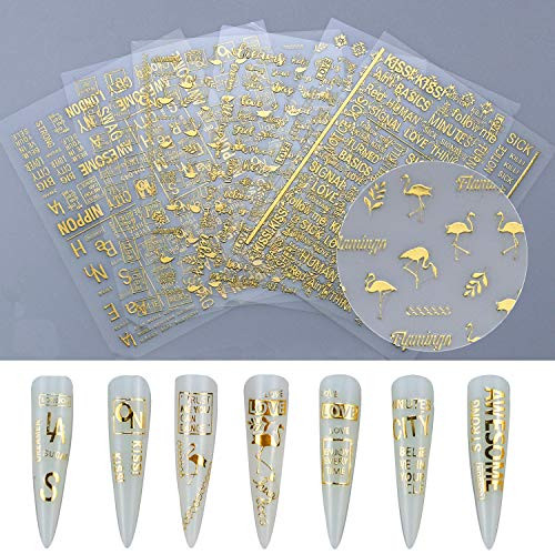 Flamingos Nail Art Stickers Decals 3D Gold Designer Nail Decals Flamingos Letter Nail Art Supplies 6 Sheets Nail Stickers Self-Adhesive Designer Nail Stickers Nail Decorations Acrylic Nail Art Flamingos Nail Art Stickers Decals 3D Gold Designer Nail Decals Flamingos Letter Nail Art Supplies 6 Sheets Nail Stickers Self-Adhesive Designer Nail Stickers Nail Decorations Acrylic Nail Art
