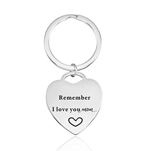 Mom Mother Gifts Keychain Remember I Love You Mom Heart Key Tag Birthday Christmas Mothers Day Gifts Ideas from Daughter Son Mom Mother Gifts Keychain Remember I Love You Mom Heart Key Tag Birthday Christmas Mothers Day Gifts Ideas from Daughter Son