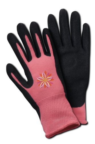 Magid BE338T Bella Women's Comfort Flex Coated Garden Glove, Medium/Large