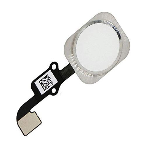 Home Button Main Key Flex Cable Assembly with Rubber Ring Replacment Part for iPhone 6 and 6 Plus (Silver)