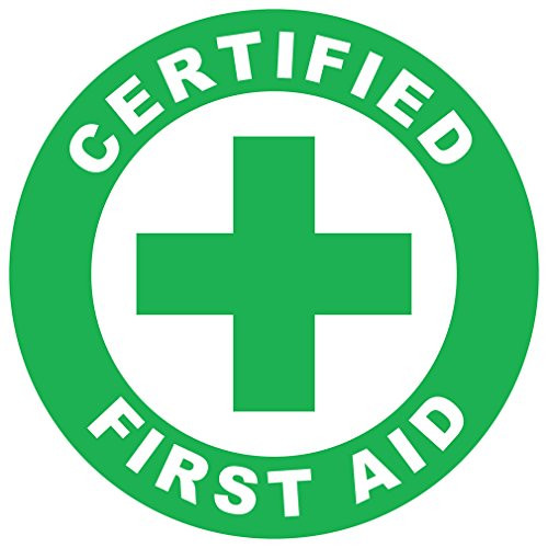 Certified First-Aid Hard Hat Labels Helmet Vinyl Stickers Decals Reflective