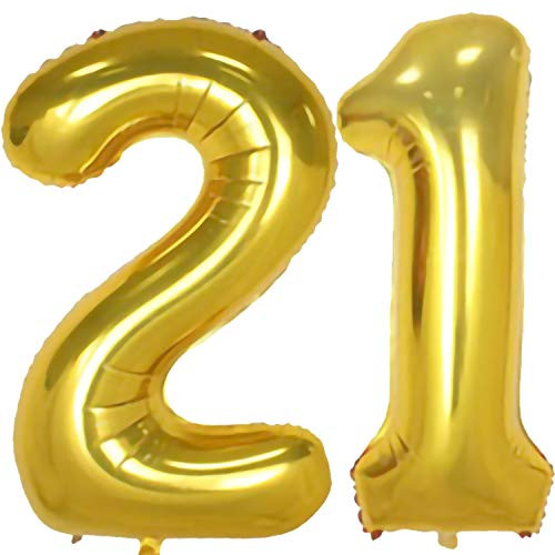 Gold Number Balloons 40 Inch Mylar Foil 21 Birthday Number Balloon Party Decorations,Digital 21 Gold Number Balloons 40 Inch Mylar Foil 21 Birthday Number Balloon Party Decorations,Digital 21