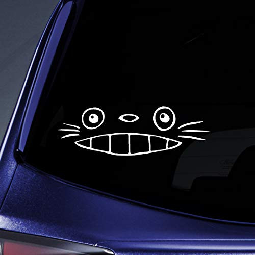 Bargain Max Decals - Totoro Ghibli Laputa JDM Sticker Decal Notebook Car Laptop 8" (White)