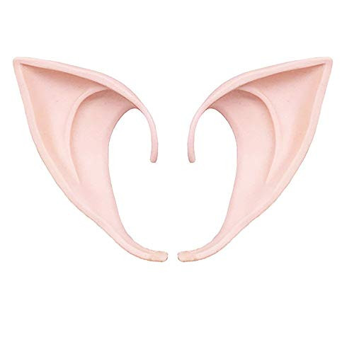 shake beauty 1 Pairs Soft Latex Fairy Pixie Elf Ears Cosplay Accessories Halloween Party Costumes Pointed Prosthetic Tips Ear