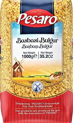 PESARO Bulgur Wheat- Whole Durum Wheat - Coarse Grain No.3- Perfect for Pilaf, Bread Filler  and  Tabouleh Salad (1000g / 35.2 OZ)