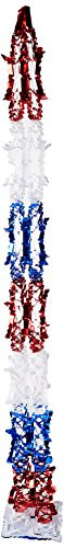 Metallic Garland (red, white, blue) Party Accessory  (1 count) (1/Pkg)