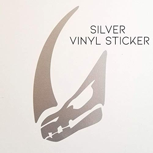 Bounty Hunter Star Wars Mandalorian Mudhorn Mud Horn Signet Silver Vinyl Decal bumper Sticker