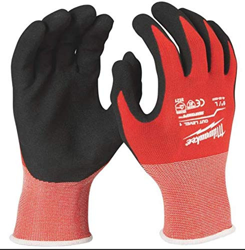 Milwaukee 48-22-8903 X-Large Nitrile Dipped Work Gloves, Red