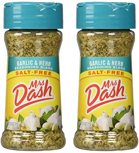 Mrs. Dash Garlic  and  Herb All Natural Seasoning Blend 2.5 oz - Pack of 2