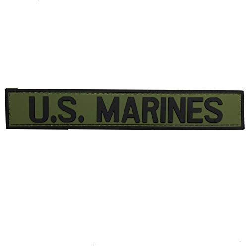 US Marines Tab 3D PVC Military Tactical Patch with by uuKen Tactical Gear (OD)