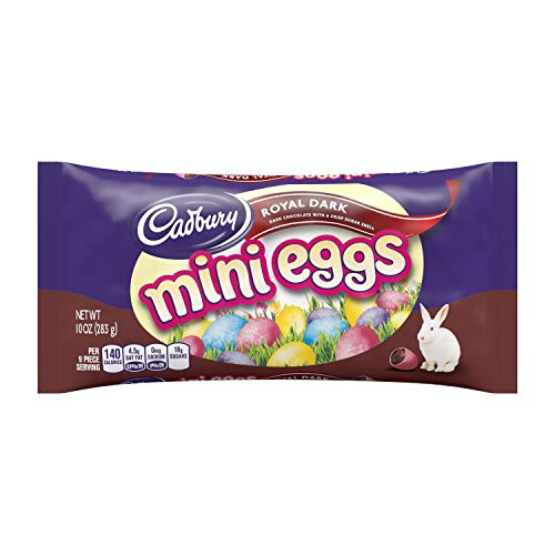 Cadbury Royal Dark Mini Eggs Easter Candy, Dark Chocolate Eggs With A Crisp Sugar Shell, 10 Oz