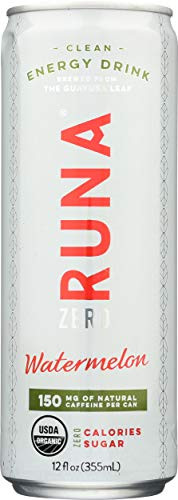 RUNA Organic Watermelon Zero Clean Energy Drink, 12 FZ