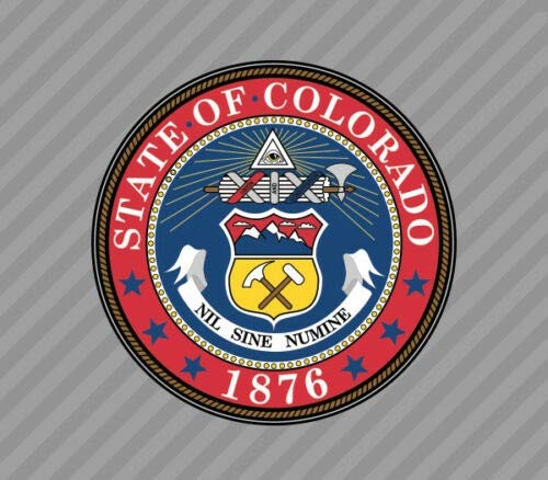 Colorado State Flag Seal Sticker 4 in Decal for Car Bumper Window Laptop Colorado State Flag Seal Sticker 4 in Decal for Car Bumper Window Laptop