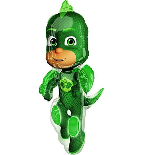 Anagram 38" Pj Masks Gekko Foil Balloon, Multicolor Anagram 38" Pj Masks Gekko Foil Balloon, Multicolor