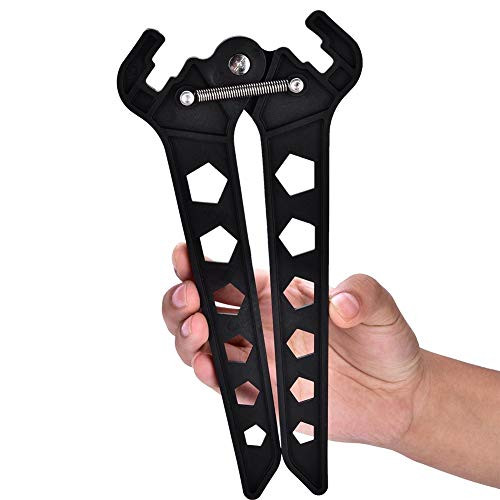 DaMohony Bow Jack Folding Bow Stand, Adjustable Compound Bow Stand Rack Recurve Bow Holder for Hunting, Lightweight Bow Stand Black Hunting Bow Holder Hunting Range Compound Bows