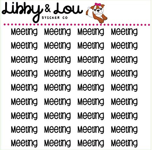 Meeting Planner Stickers Erin Condren - Erin Condren - Happy Planner - Agenda - Calendar