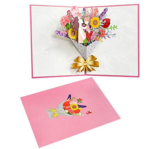 Magic Ants 3D Flower Pop Up Mothers Day Cards Birthday Greeting Card for Mom Magic Ants 3D Flower Pop Up Mothers Day Cards Birthday Greeting Card for Mom