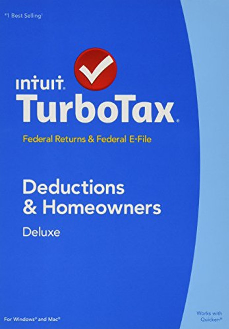 TurboTax Deluxe 2014 - Federal Returns  and  Federal E-File (State NOT Included) PC  and  Mac - 424530