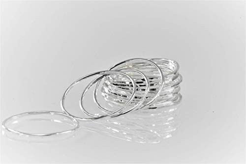 Super Thin Solid Sterling Silver 925 Stackable Rings, Super Thin Rings, Stack Rings, Stacking Rings, Silver 925, Ring Set Super Thin Solid Sterling Silver 925 Stackable Rings, Super Thin Rings, Stack Rings, Stacking Rings, Silver 925, Ring Set