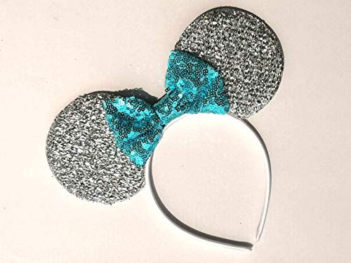 Blue Mickey Ears, Rainbow Minnie Mouse Ears, Sparkly Minnie Ears, Mouse Ears, Electrical Parade Ears