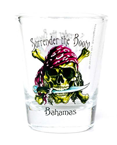 Bahamas Pirate"Surrender the Booty" Shot Glass