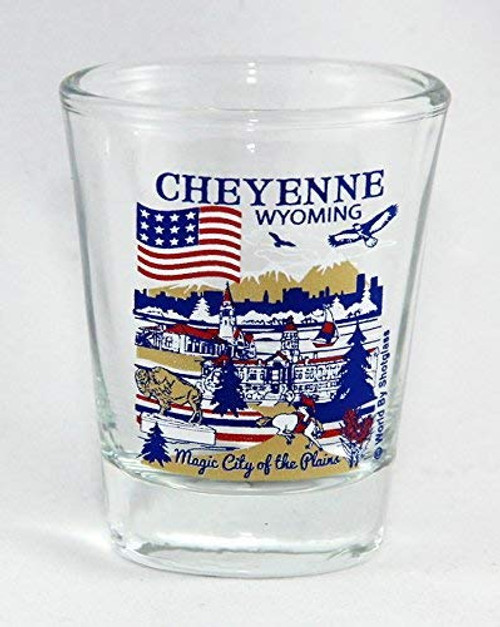 Cheyenne Wyoming Great American Cities Collection Shot Glass Cheyenne Wyoming Great American Cities Collection Shot Glass