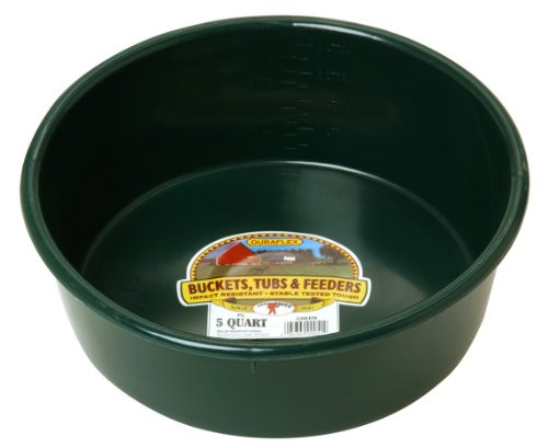 Little Giant P5GREEN Dura-Flex Plastic Utility Pan, 5-Quart, Green