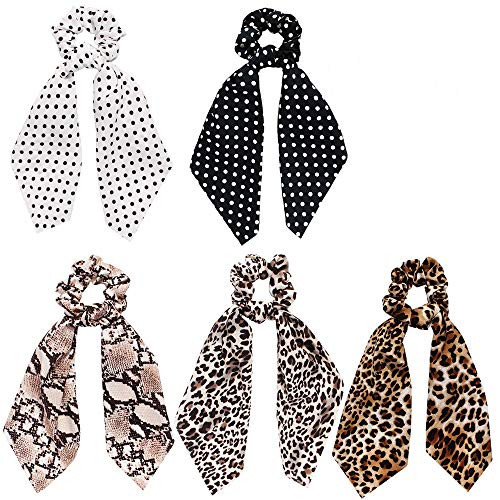 Hair Scarf Scrunchies 5Pcs Hair Scarves Ribbon Scrunchies Ponytail Scarf Scrunchies Hair Ties Bowknot Ponytail Holder for Women Girls Hair Scarf Scrunchies 5Pcs Hair Scarves Ribbon Scrunchies Ponytail Scarf Scrunchies Hair Ties Bowknot Ponytail Holder for Women Girls