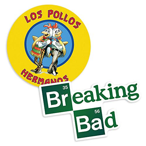 Popfunk Breaking Bad Logo and Los Pollos Hermanos Collectible Stickers Popfunk Breaking Bad Logo and Los Pollos Hermanos Collectible Stickers