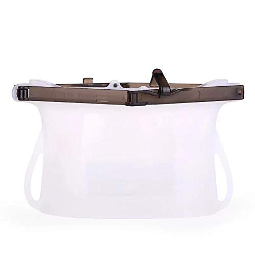 100 percent Silicone Reusable Food Bag for Vegetable, Fruit, Sandwich.Stasher Bags Three sizes 500 ml (17 oz)1000 ml (33 oz)1500 ml (50 oz) (one transparent, 500 ml)