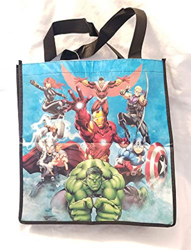 Large Reusable Colorful Avengers Character Images Multi-Color Tote Bag