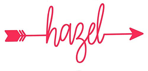 Custom Arrow Font Name Vinyl Decal - Personalized Bumper Sticker, for Tumblers, Laptops, Car Windows