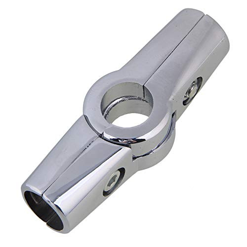 Alluminum 3 Way Tube Clamp Angle Adjustable Round Tube Pipe Fitting Connector 25mm Silver Color