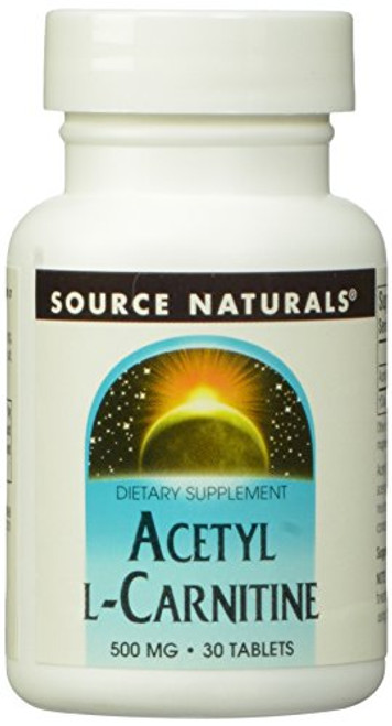 Source Naturals Acetyl L-Carnitine, 500mg, 30 Tablets Source Naturals Acetyl L-Carnitine, 500mg, 30 Tablets