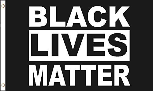 Tiny Whale Black Lives Matter Flag 3'x5' BLM Flag Banner with Brass Grommets African Outdoor Flag