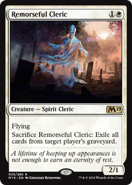 Magic: The Gathering - Remorseful Cleric - Foil - Core Set 2019