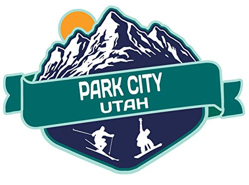 Park City Utah Ski Adventures Souvenir 2 Inch Vinyl Decal Sticker Mountain Design