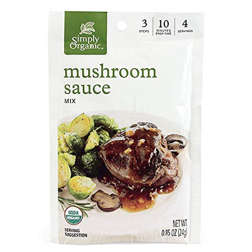 Simply Organic Mushroom Sauce Mix, Certified Organic, Vegetarian, Gluten-Free - 0.85 oz Simply Organic Mushroom Sauce Mix, Certified Organic, Vegetarian, Gluten-Free - 0.85 oz