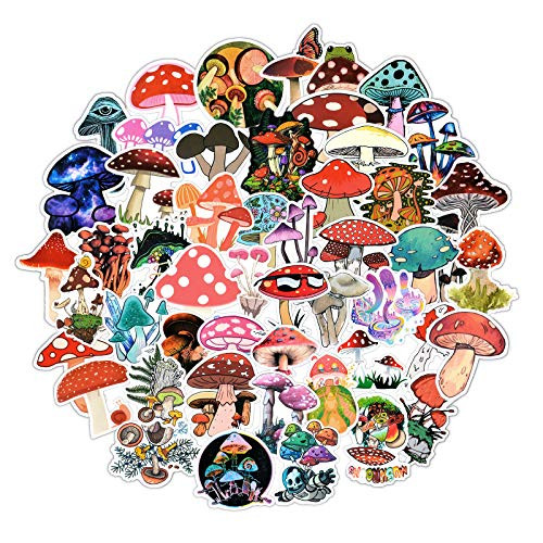 Lorvain 102 PCS Mushroom Stickers,Waterproof Vinyl Laptop Water Bottles Stickers Skateboard Luggage Computer Decal,Mushroom Sticker for Kids Teens Girls Lorvain 102 PCS Mushroom Stickers,Waterproof Vinyl Laptop Water Bottles Stickers Skateboard Luggage Computer Decal,Mushroom Sticker for Kids Teens Girls
