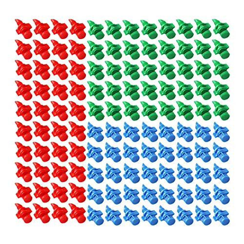 TYESMER 120 Pcs Micro Garden Lawn Water Spray Misting Nozzle Sprinkler Irrigation System,Atomizing Garden Sprinkler Sprayer (120 Pcs,90 Degree,180 Degree,360 Degree)