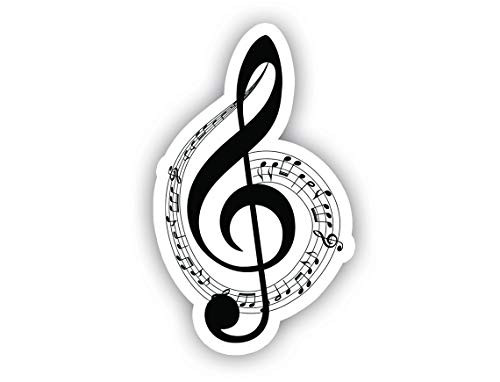 Musical Notes Sticker Car Decal Vinyl Sticker - Vinyl Decal - Car, Bumper, Laptop, Decor, Window Vinyl Decal Sticker - (4 Vinyl Decal)