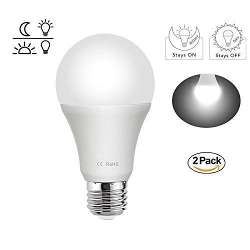 Snople Dusk to Dawn Led Bulb A19 LED Light Bulb 9W 70W Equivalent 6000K E26 Sensor Led Bulb(Auto on/Off) Indoor and Outdoor LED Bulbs for Garage Lighting for Basement,Patio,Porch,Garden(2 Pack) Snople Dusk to Dawn Led Bulb A19 LED Light Bulb 9W 70W Equivalent 6000K E26 Sensor Led Bulb(Auto on/Off) Indoor and Outdoor LED Bulbs for Garage Lighting for Basement,Patio,Porch,Garden(2 Pack)
