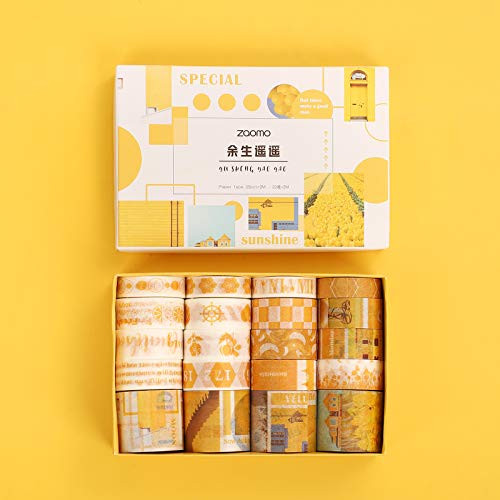 Washi Tape Set of 20 Rolls, 10mm/15mm/30mm Decorative Colored Masking Tape for Scrapbooking, Planners, Card/Gift Wrapping, DIY Crafts and Decor Supplies (20 Rolls D)