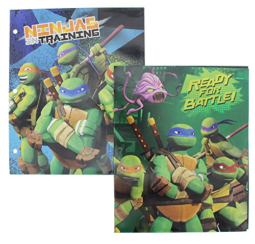Teenage Mutant Ninja Turtles Folders - 2 Pack - Designs May Vary